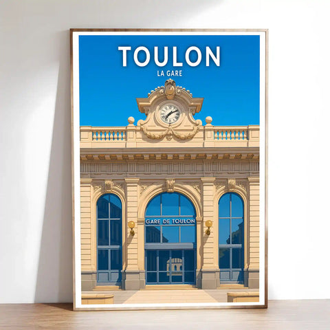 Affiche - Toulon - La Gare