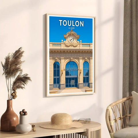 Affiche - Toulon - La Gare
