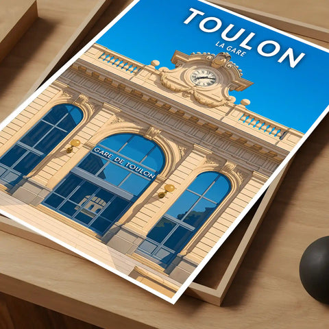Affiche - Toulon - La Gare
