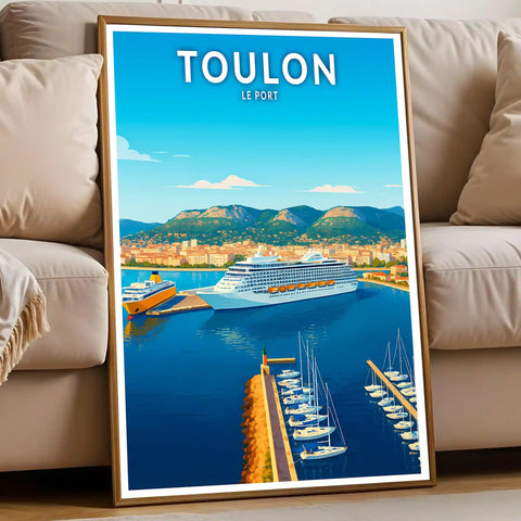 Affiche - Toulon - Le Port