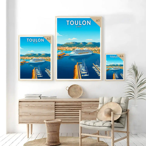 Affiche - Toulon - Le Port