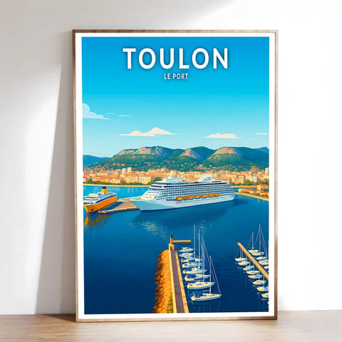 Affiche - Toulon - Le Port