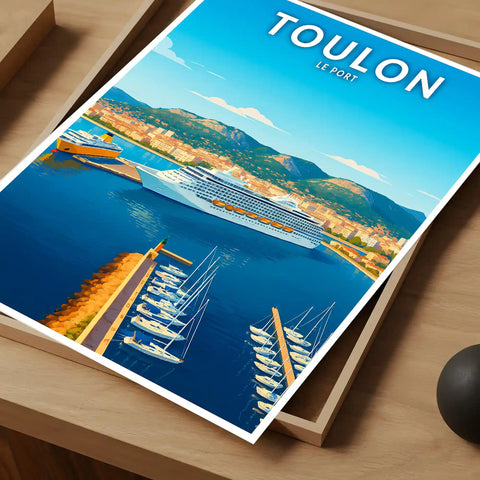 Affiche - Toulon - Le Port