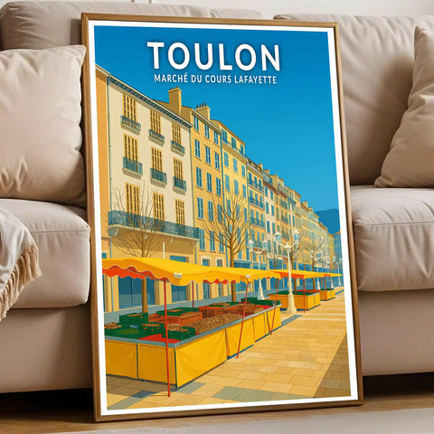 Affiche - Toulon - Marché du Cours Lafayette