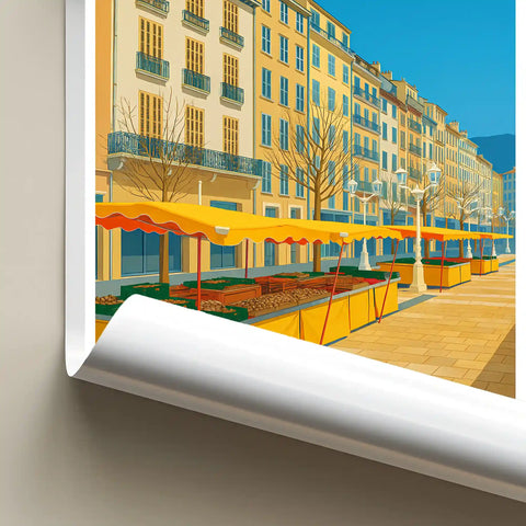 Affiche - Toulon - Marché du Cours Lafayette