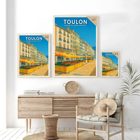Affiche - Toulon - Marché du Cours Lafayette