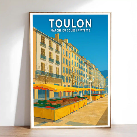 Affiche - Toulon - Marché du Cours Lafayette