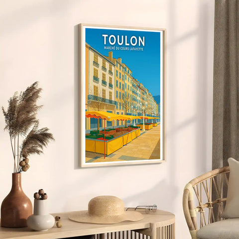 Affiche - Toulon - Marché du Cours Lafayette