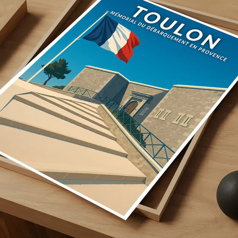 Affiche - Toulon - Mémorial du Débarquement en Provence