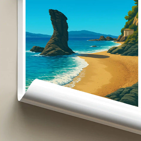 Affiche - Toulon - Plage de la Mitre