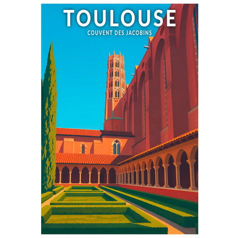 Affiche - Toulouse - Couvent des Jacobins