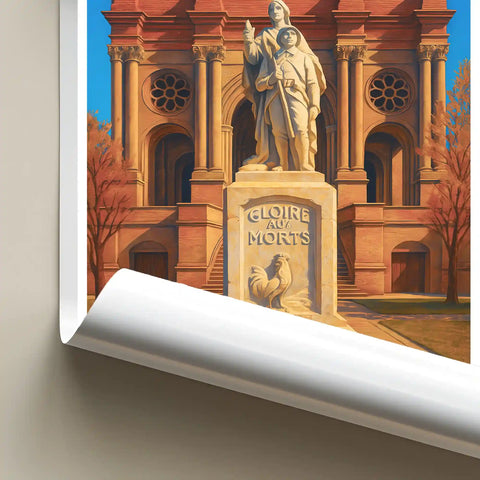 Affiche - Toulouse - Église Saint-Aubin