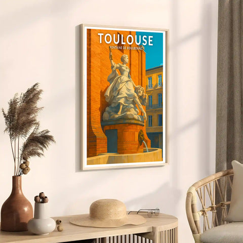 Affiche - Toulouse - Fontaine de Boulbonne