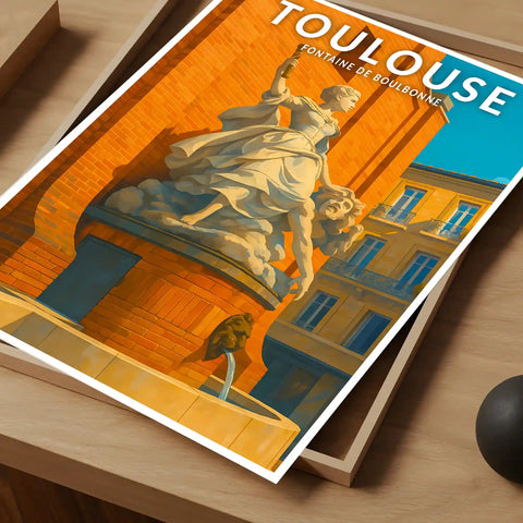 Affiche - Toulouse - Fontaine de Boulbonne