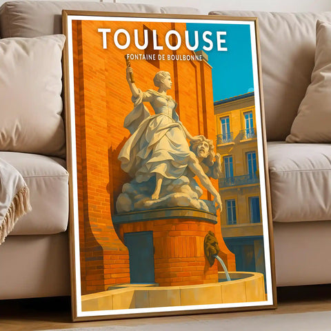 Affiche - Toulouse - Fontaine de Boulbonne