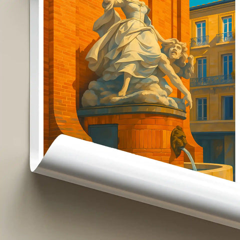 Affiche - Toulouse - Fontaine de Boulbonne