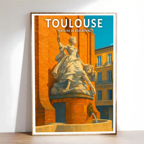 Affiche - Toulouse - Fontaine de Boulbonne