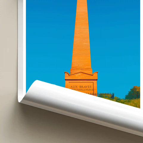 Affiche - Toulouse - L'Obélisque du 10 avril 1814