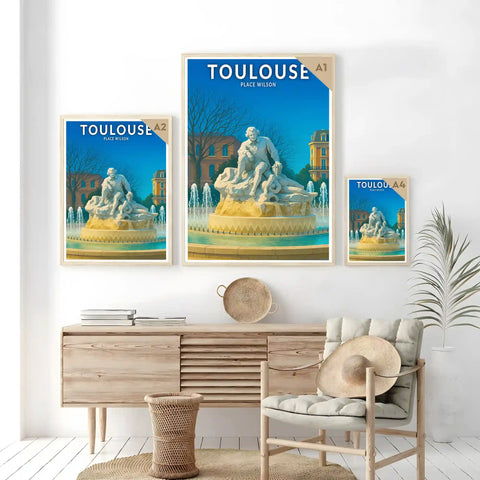 Affiche - Toulouse - Place Wilson