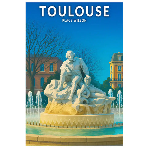 Affiche - Toulouse - Place Wilson