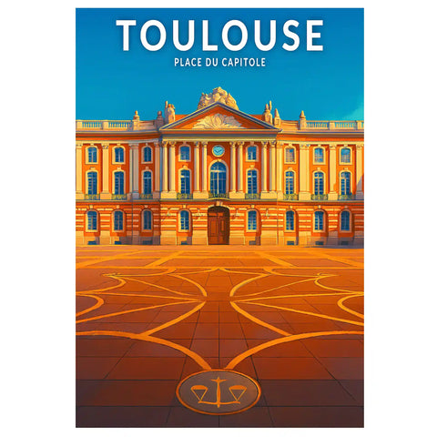 Affiche - Toulouse - Place du Capitole