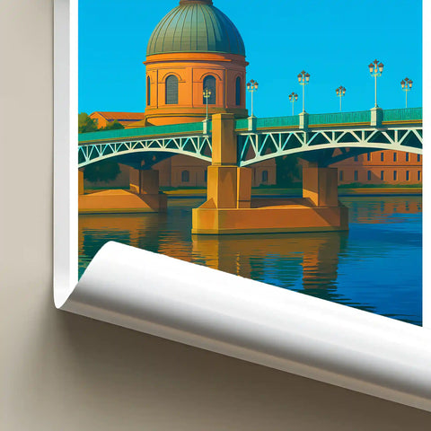 Affiche - Toulouse - Pont Saint-Pierre