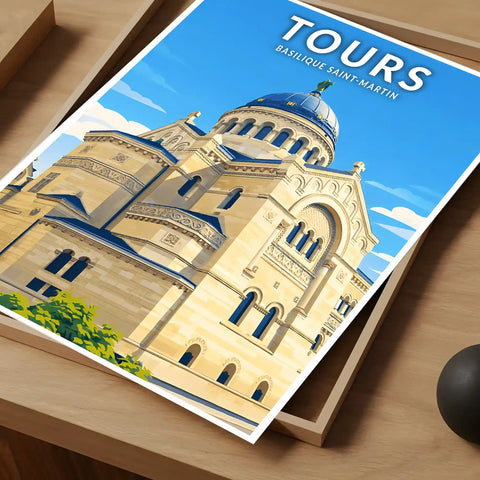 Affiche - Tours - Basilique Saint-Martin