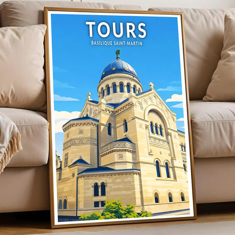 Affiche - Tours - Basilique Saint-Martin