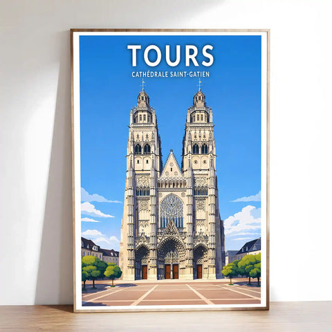 Affiche - Tours - Cathédrale Saint-Gatien