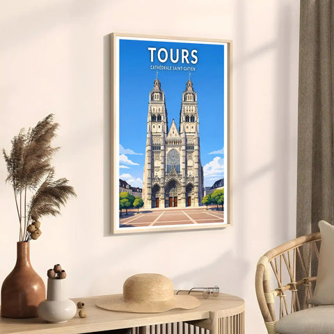 Affiche - Tours - Cathédrale Saint-Gatien