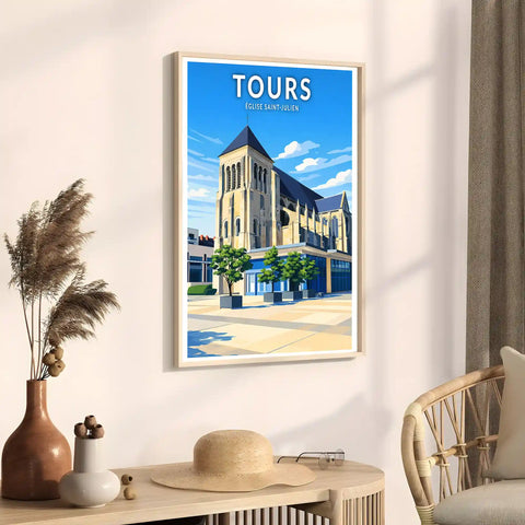 Affiche - Tours - Église Saint-Julien