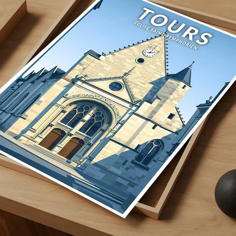 Affiche - Tours - Église Saint‑Symphorien