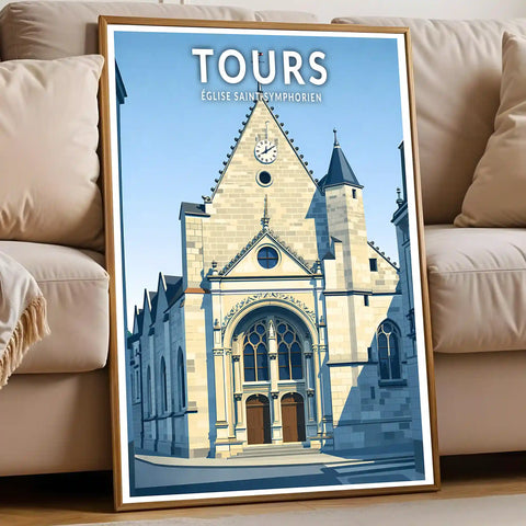 Affiche - Tours - Église Saint‑Symphorien