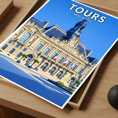 Affiche - Tours - Hôtel de Ville