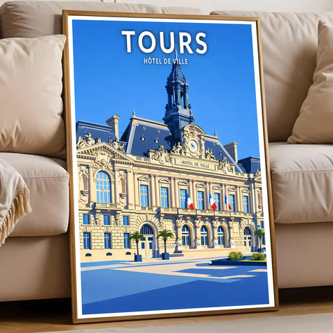 Affiche - Tours - Hôtel de Ville