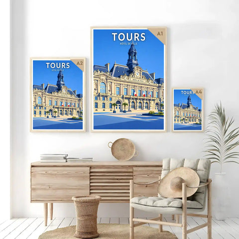 Affiche - Tours - Hôtel de Ville