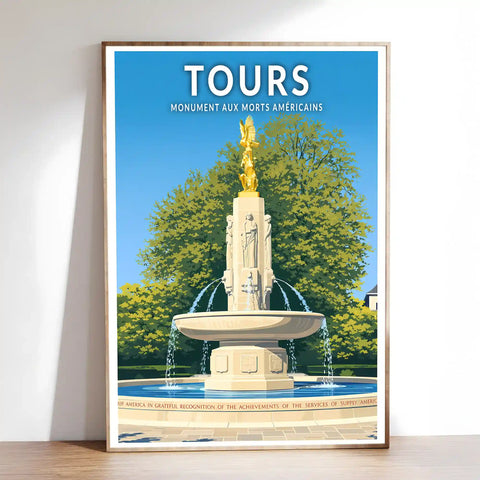 Affiche - Tours - Monument aux Morts Américain