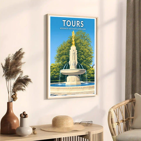 Affiche - Tours - Monument aux Morts Américain