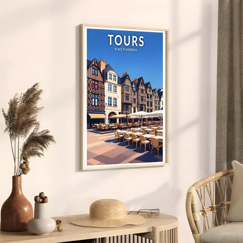 Affiche - Tours - Place Plumereau