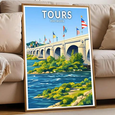 Affiche - Tours - Pont Wilson