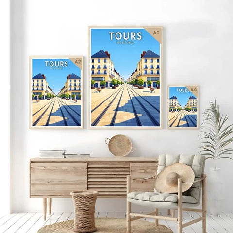 Affiche - Tours - Rue Nationale