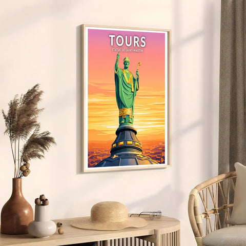 Affiche - Tours - Statue de Saint-Martin