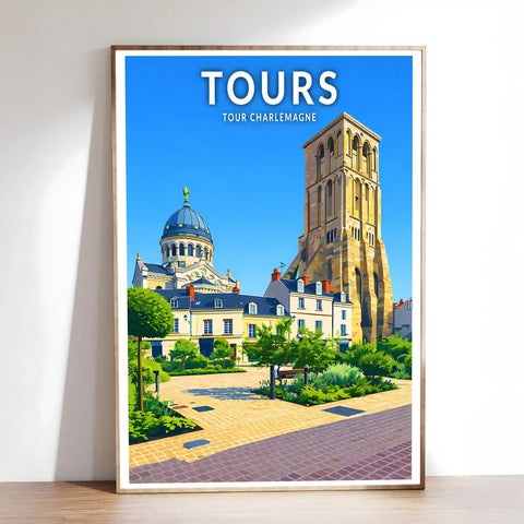 Affiche - Tours - Tour Charlemagne