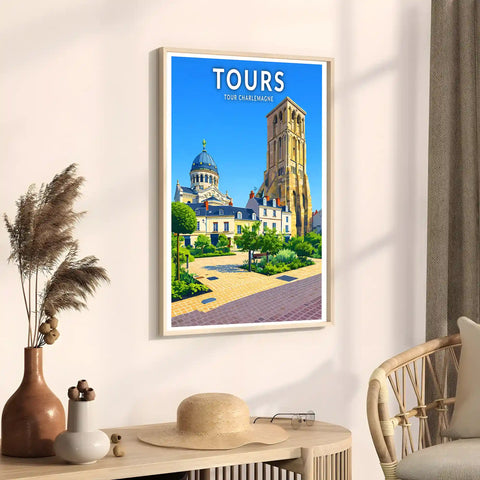 Affiche - Tours - Tour Charlemagne