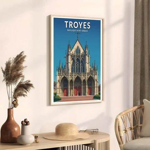 Affiche - Troyes - Basilique Saint-Urbain