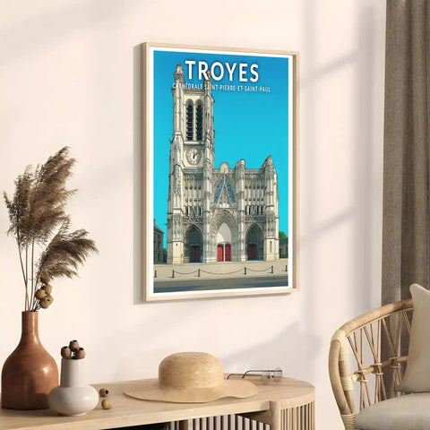 Affiche - Troyes - Cathédrale Saint-Pierre-et-Saint-Paul