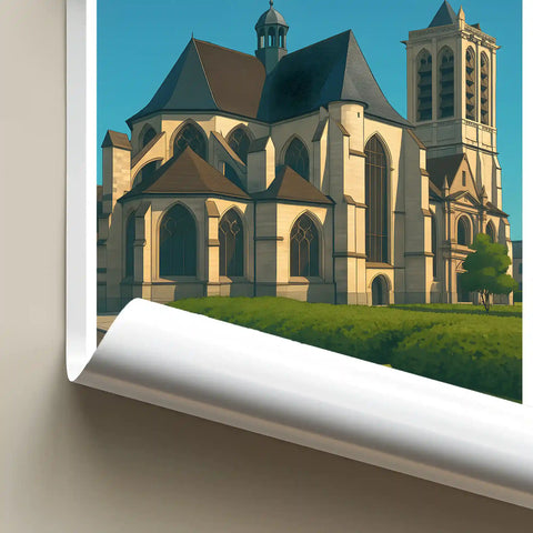 Affiche - Troyes - Église Saint-Nizier