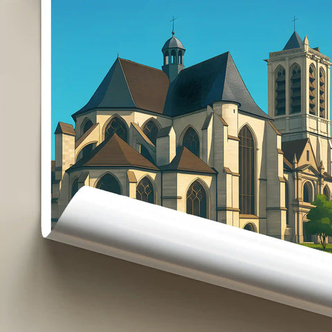 Affiche - Troyes - Église Saint-Nizier