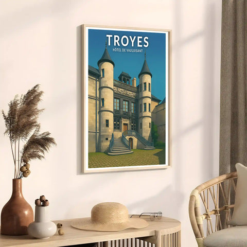 Affiche - Troyes - Hôtel de Vauluisant