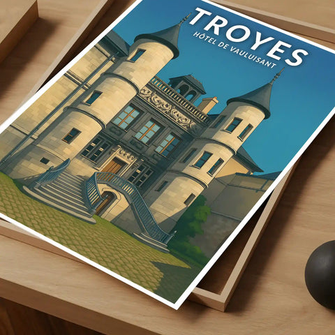 Affiche - Troyes - Hôtel de Vauluisant